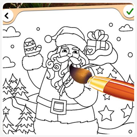 Christmas Coloring Game