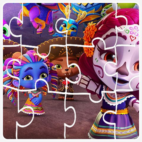 Super Monster Halloween Jigsaw Game