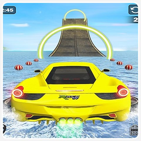 Water Surfing Car Stunt Games Car Driving Games